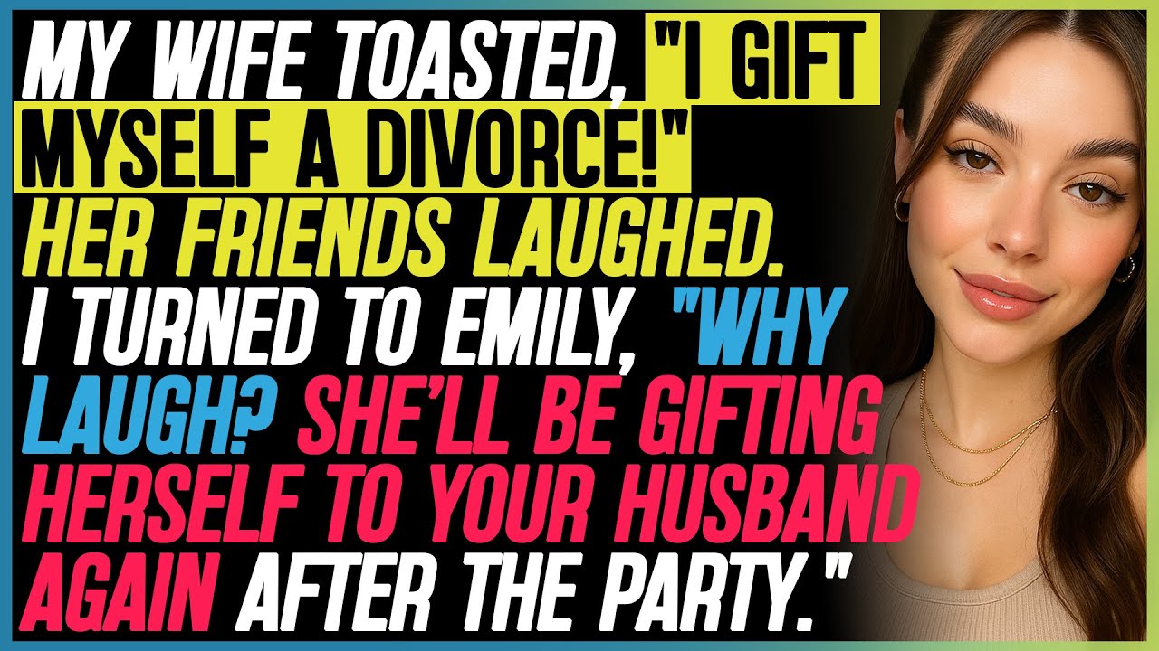 She Toasted, “I Gift Myself A Divorce!” Her Friends Laughed. I Turned To Emily, “Why Laugh?...”