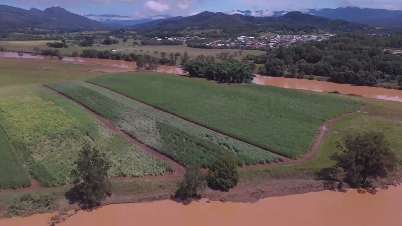 Droning Murwillumbah River 2022 floods part 1