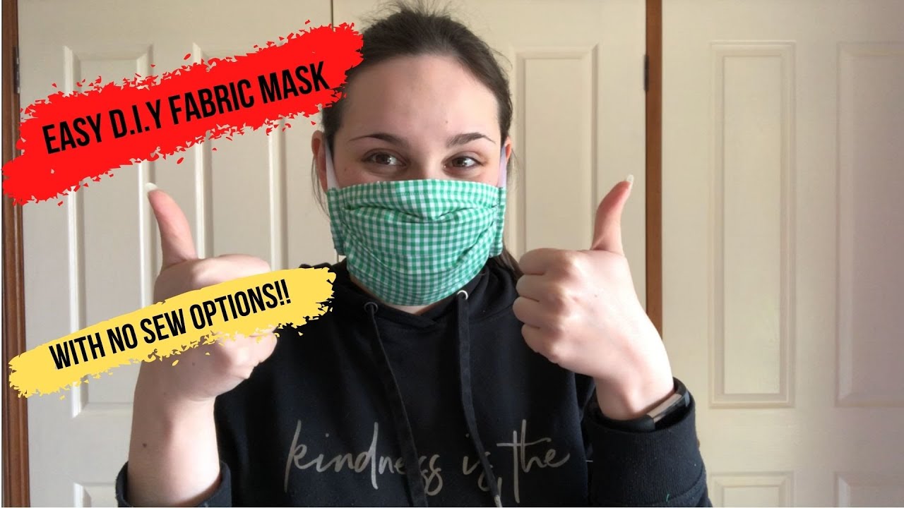 QUICK & EASY D.I.Y FABRIC PLEATED MASKS - NO SEW OPTIONS!!! - 100% Cotton masks
