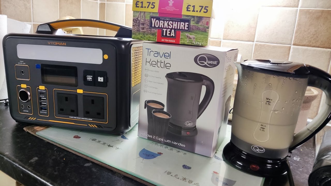 Can this Power station run a Kettle? - Quest Travel Kettle 600w Review