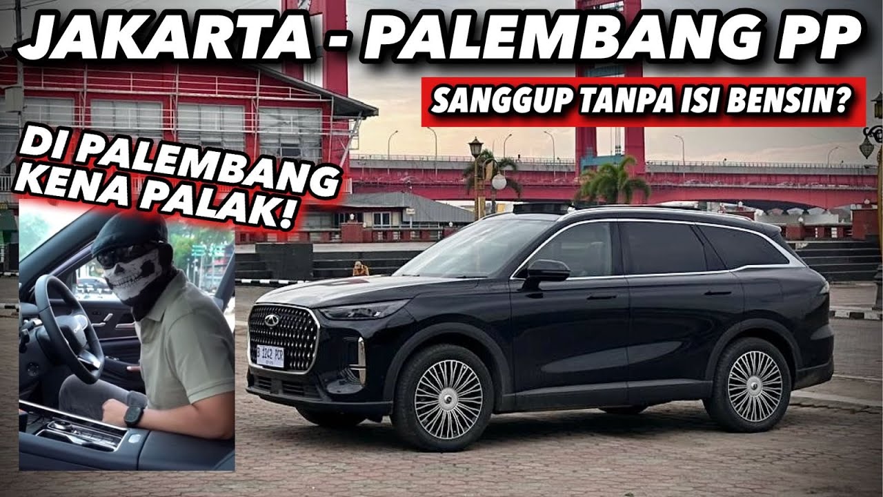 Bawa CHERY TIGGO 9 dari Jakarta ke Palembang Pergi Pulang Tanpa Isi Bensin.