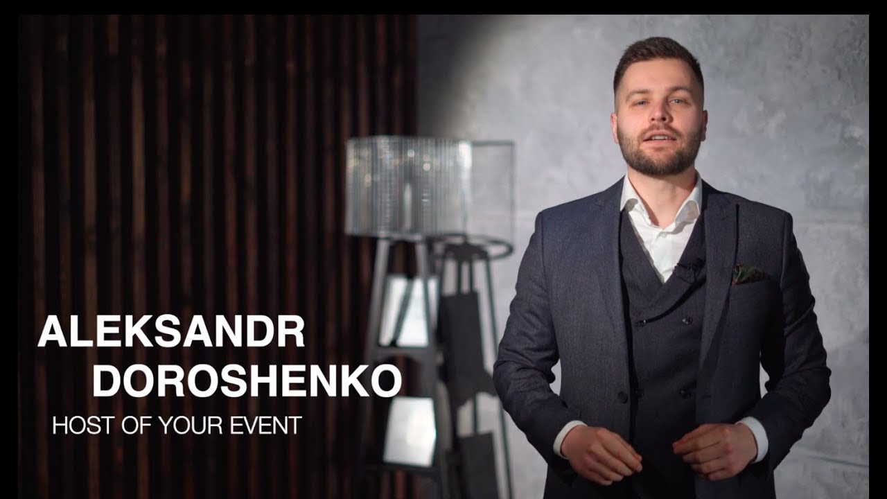 Host Aleksandr Doroshenko / Ведущий Александр Дорошенко. (Ведущий Киев/ ведущий на английском языке)