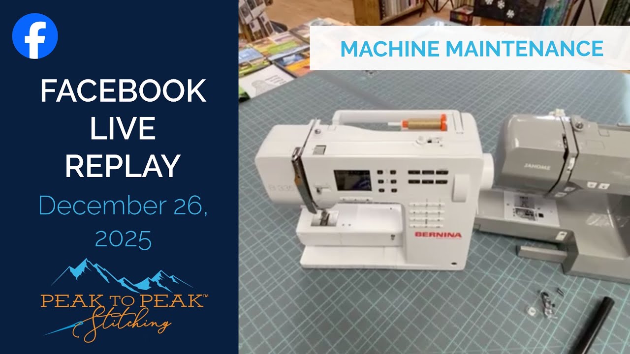 Machine Maintenance - Facebook Live Replay