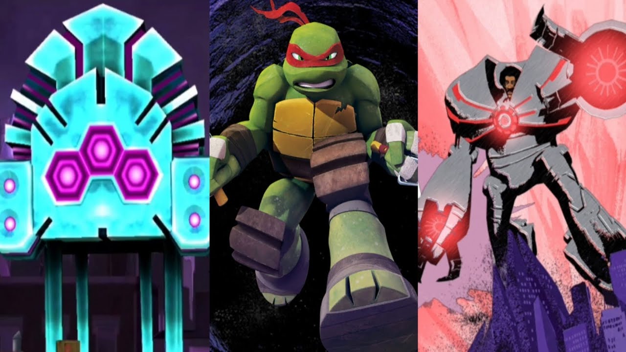 Teenage Mutant Ninja Turtles: Rooftop Run - All Bosses (No Death)
