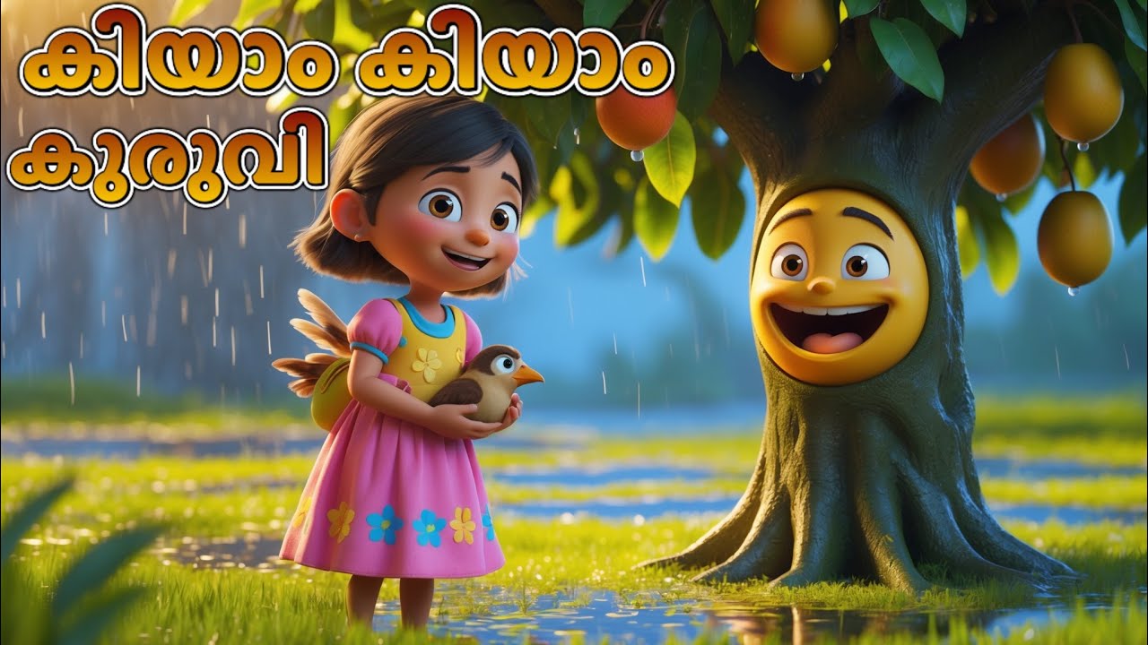 കിയാം കിയാം കുറുവി | Kiyam Kiyam Kuruvi njan | kids rhyme song Malayalam 
