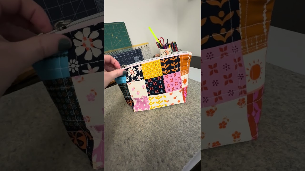 Scrappy Zippered Pouch ✂️ | Mini Charm Pack Project  