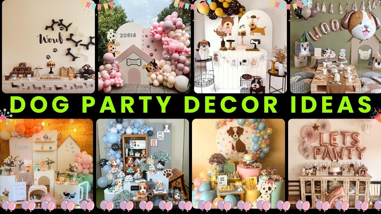 🐶 Идеи для вечеринки по случаю дня рождения щенков и собак в 2025 году 🐾 Веселые украшения и креа...