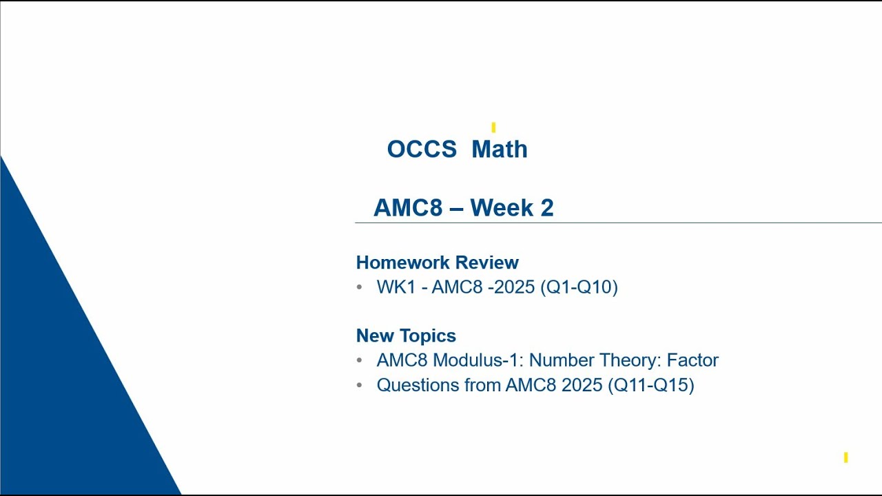 AMC8: Number Theory: Factor