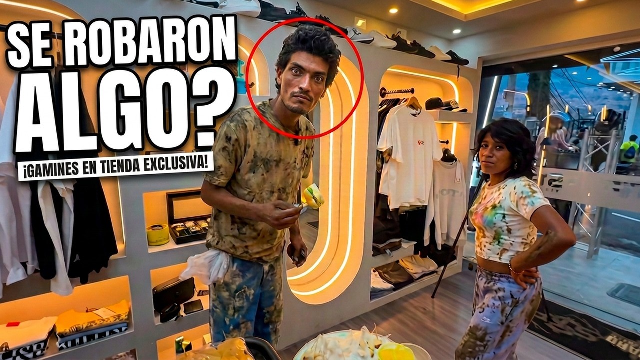 Lleve A Dos Gamines A Una Tienda De Ropa Exclusiva!