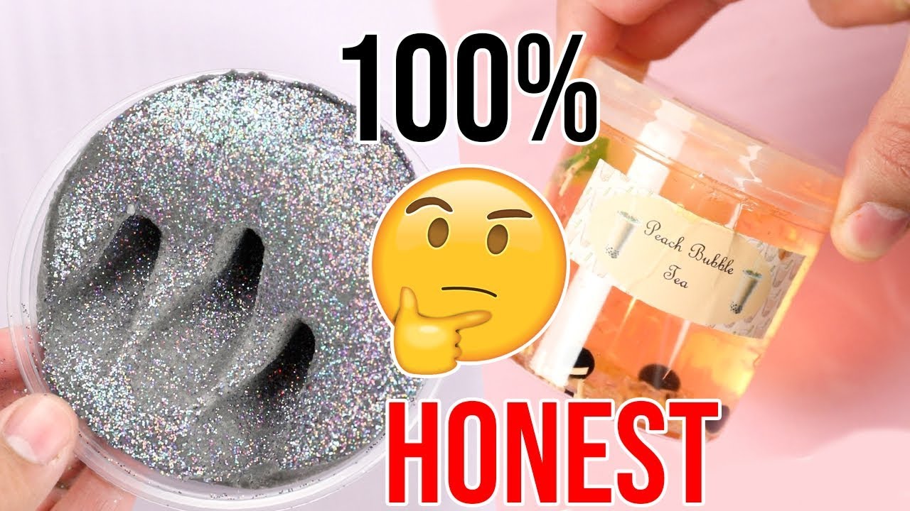 100% HONEST SLIME REVIEW! @SLIMEOBSIDIAN @SLIMEBYMADDIERAE @SLIMEGLITTERZ