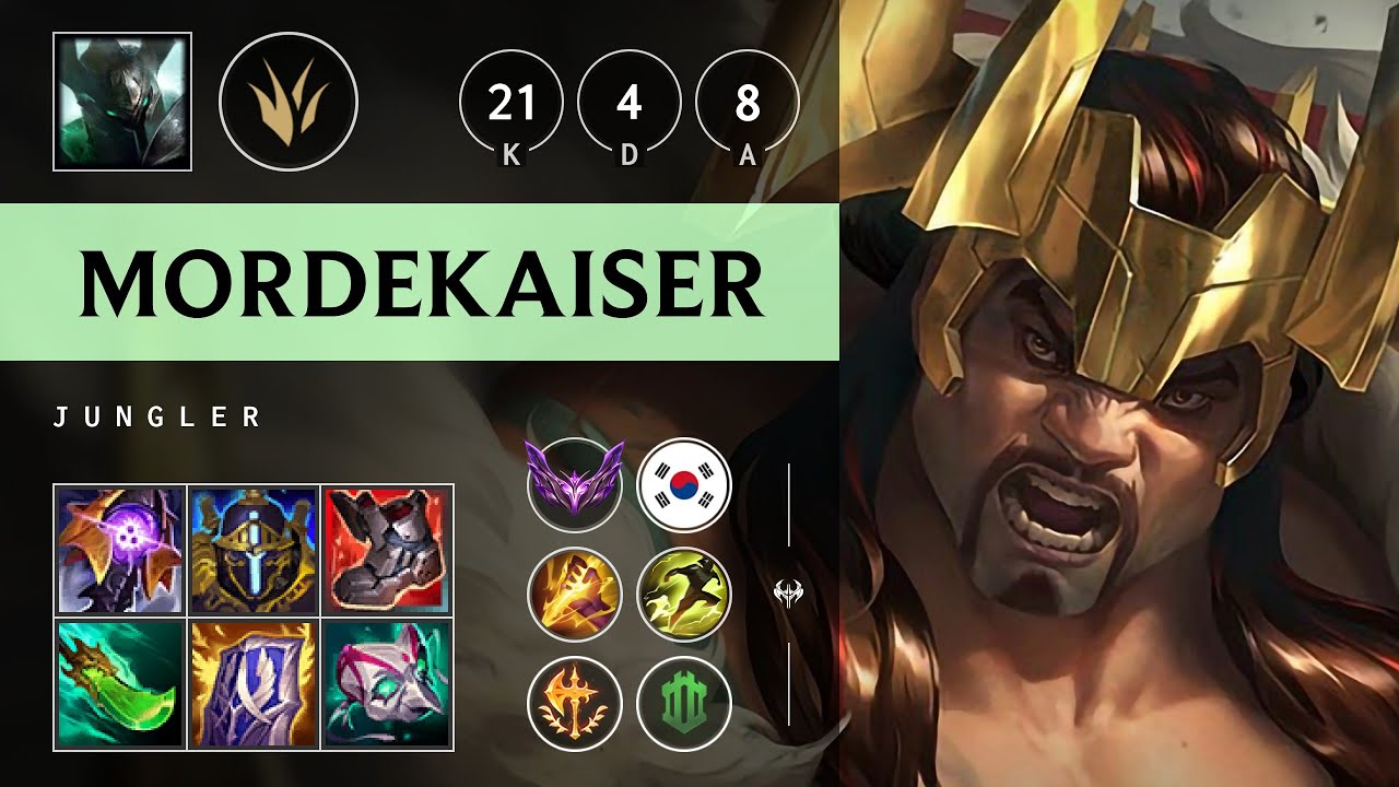 Mordekaiser Jungle vs Vi - KR Master Patch 25.18