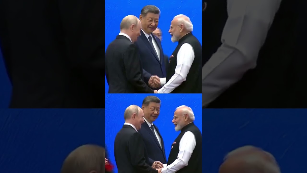 Watch: PM Modi Greets Xi Jinping, Putin At The Sidelines Of SCO Summit