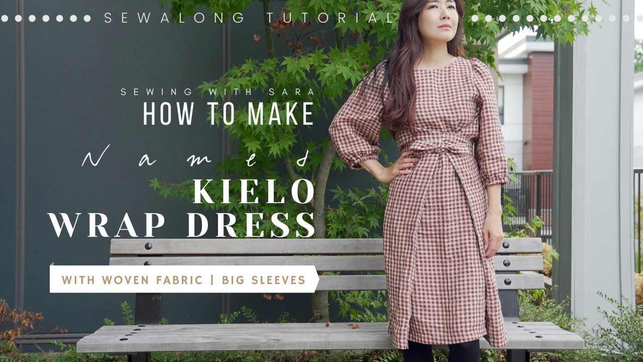 Kielo Wrap Dress by Named Clothing | Sew Along Tutorial from Sewing Therapy