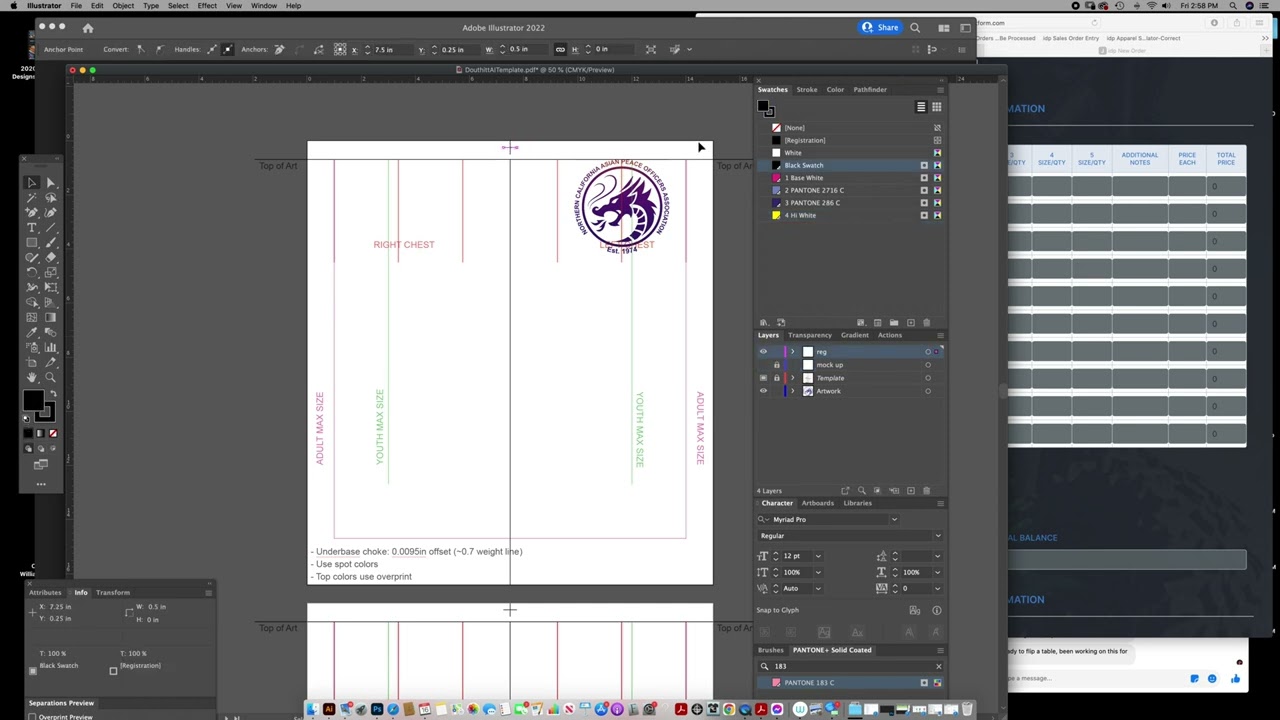 Saving a psd Multi channel spot color separation saved as DCS2 eps for output in Illustrator to CTS.