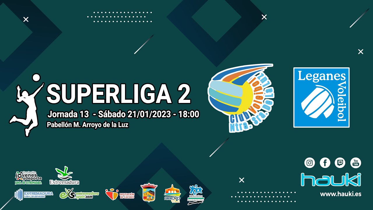 👩🏻🏐 SF2 Jornada 13 - Extremadura Arroyo - CV Leganés  🇪🇸