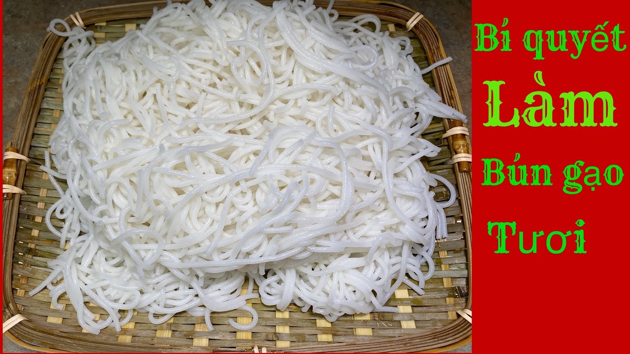 Phương Pháp Làm Sợi  Bún Gạo Tươi Bằng Dụng Cụ Ép Khoai Tây  Cách Làm Bún Bì Chay Ở Mỹ