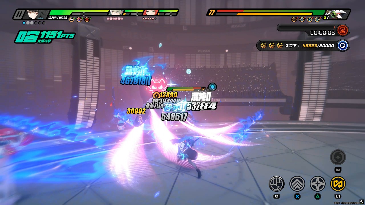 【ゼンゼロ】危局強襲戦 ver2.6_第2期 ヴェスポ vs 雅編成 47937pt
