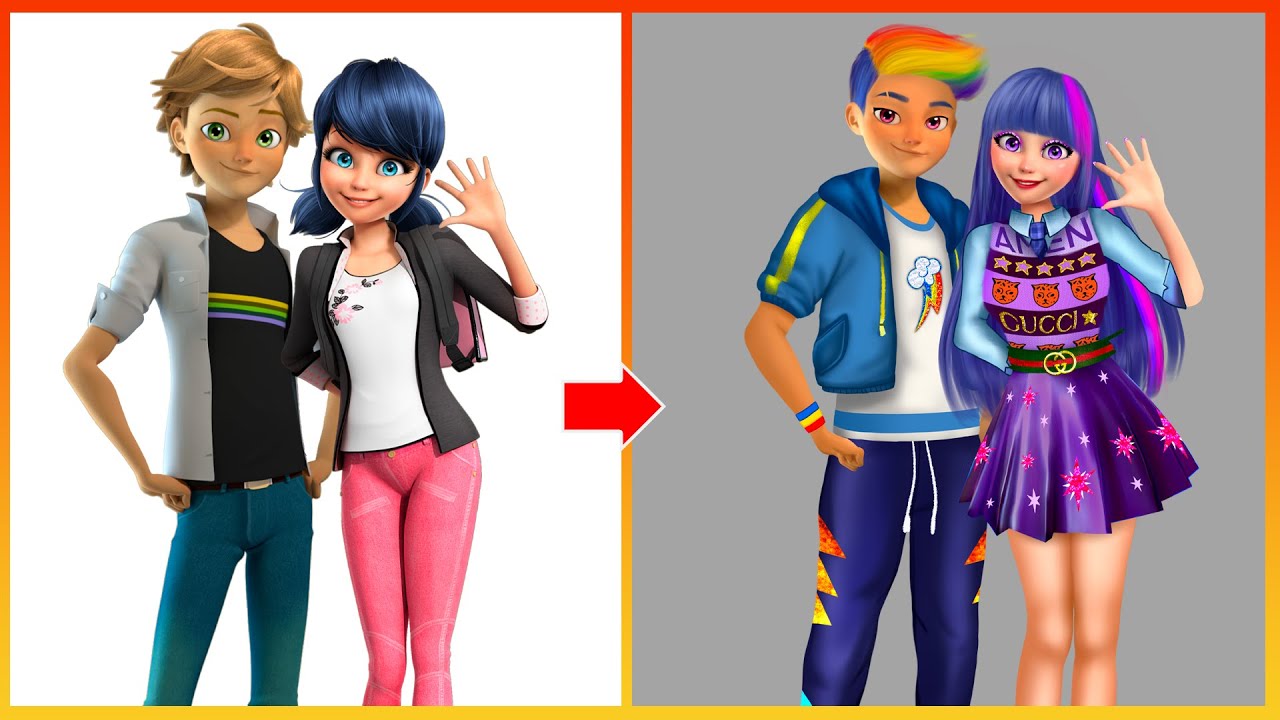 Miraculous Ladybug And Adrian Glow Up Into My Little Pony Character - Miraculous Cartoon
