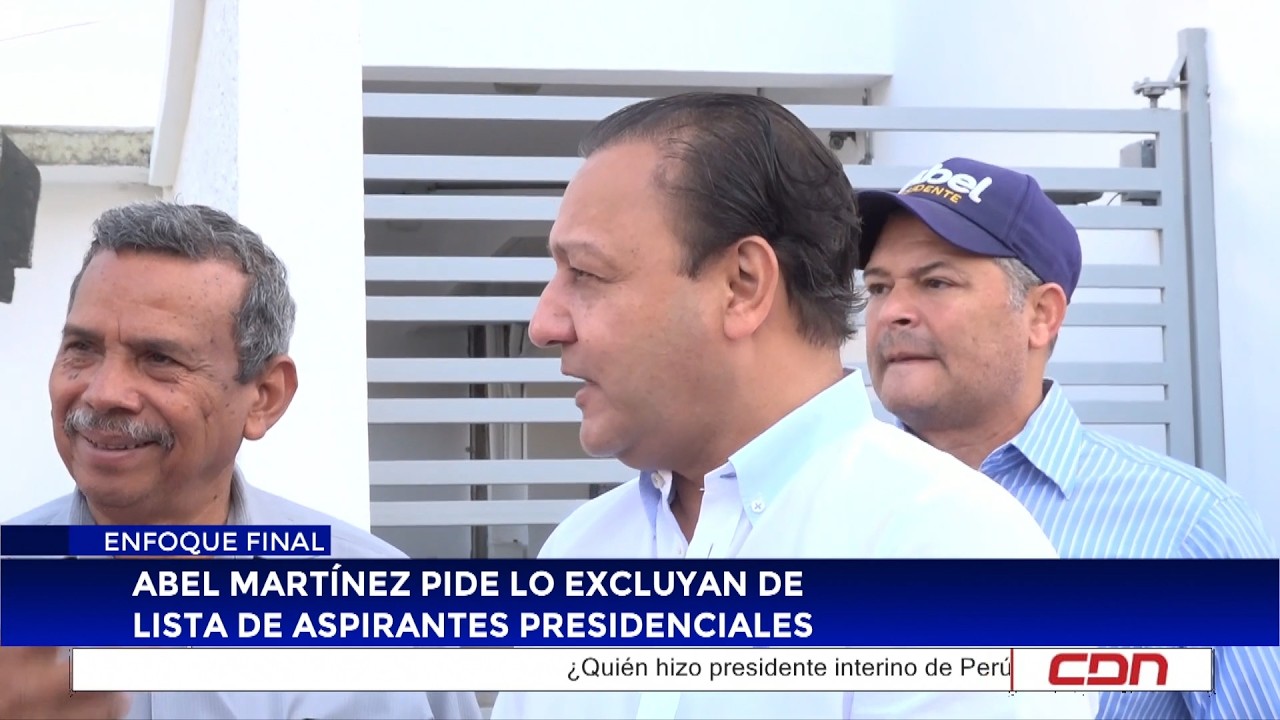 Abel Martínez pide lo excluyan de lista de aspirantes presidenciales