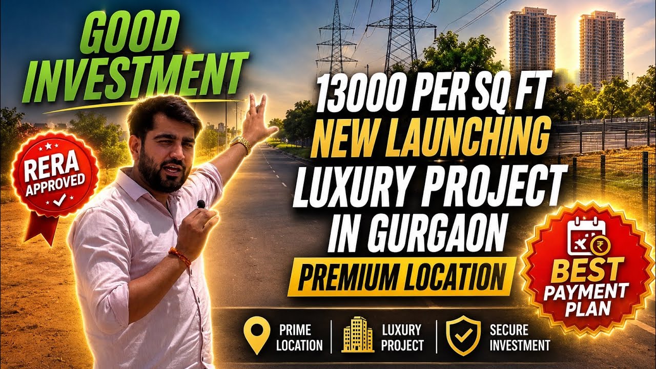 The lowest price per square ft in Gurgaon. 13k 3bhk 3T premium location near by dwarka expressway