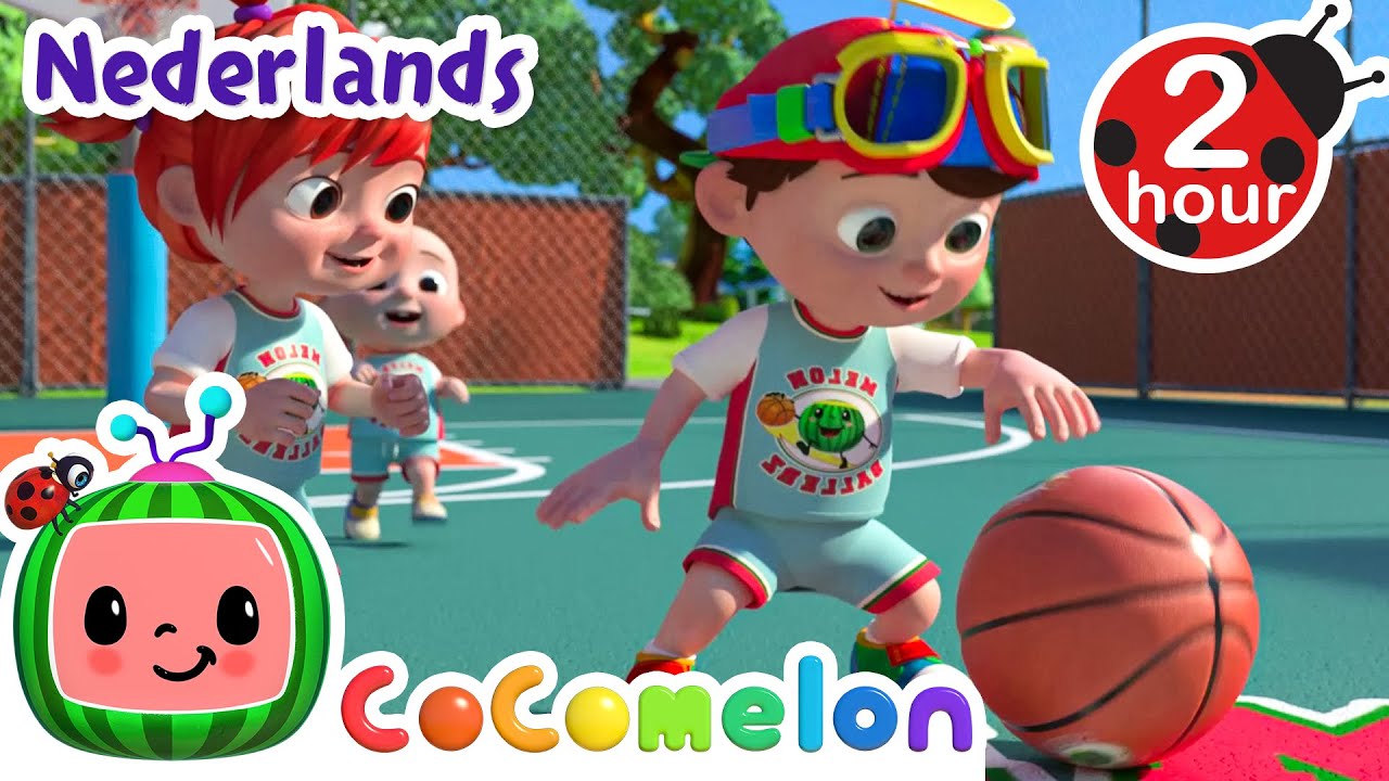 Basketbal met mijn dierenvrienden | CoComelon Nederlands - Kinderliedjes