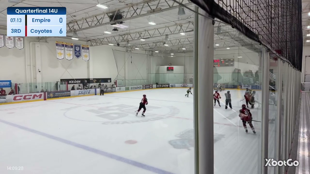 3rd period 14U coyotes vs Empire HC