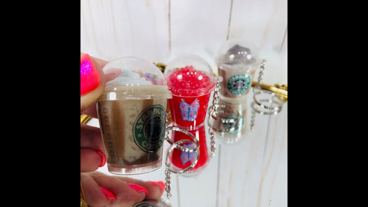 DIY Mini Coffee Cup keychains