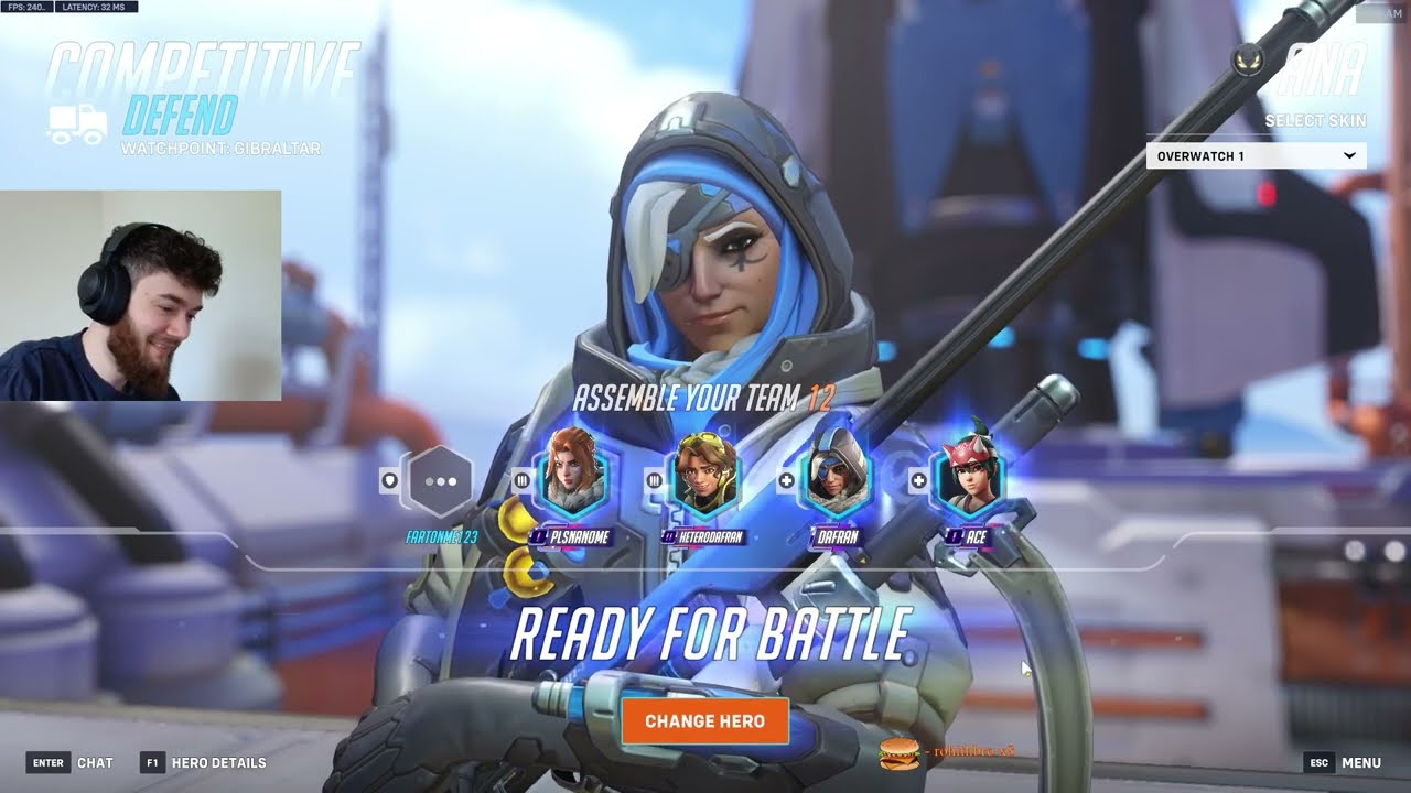 DAFRAN ANA OVERWATCH 2 GAMEPLAY SEASON 16 TOP 500 GAMEPLAY