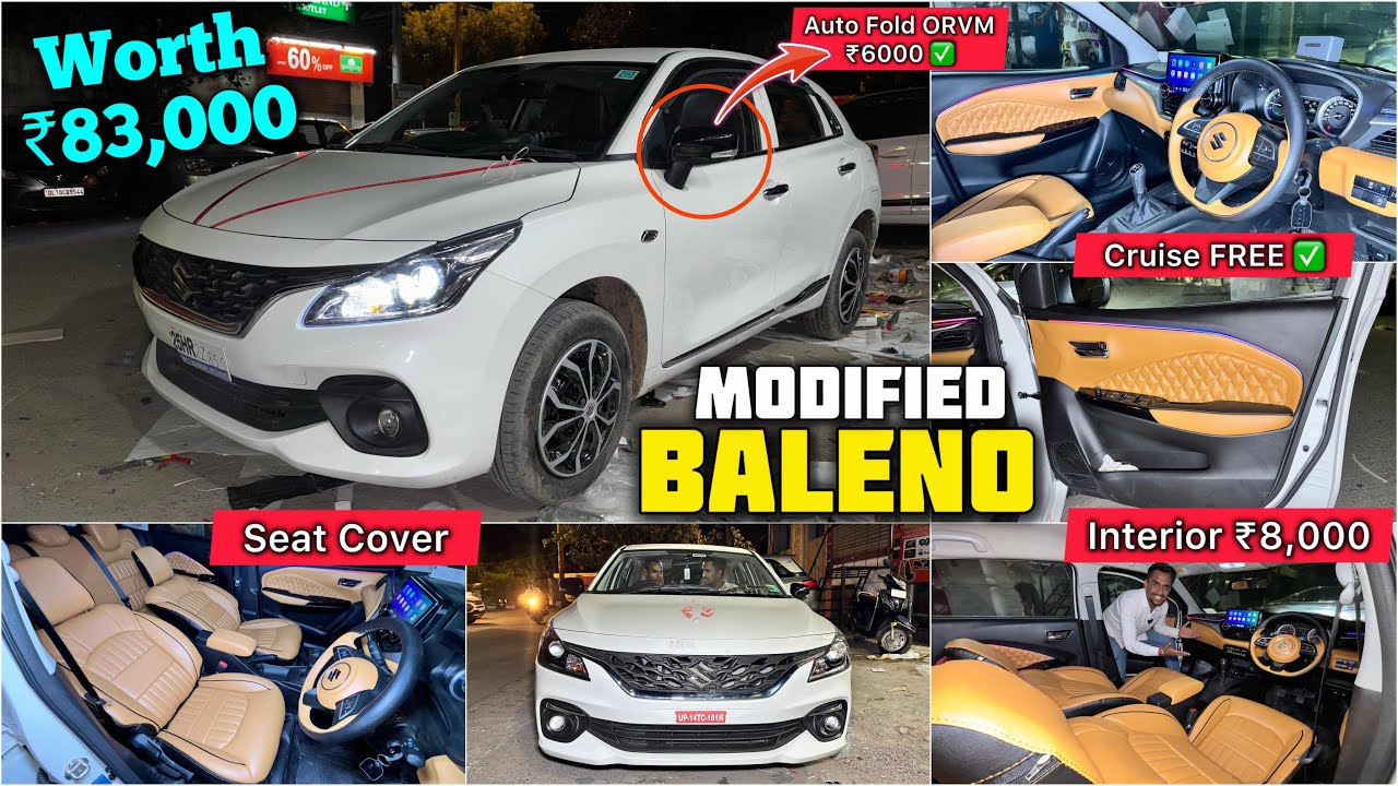 Baleno Sigma Base to Top Modified With Price ✅ Baleno Base Model Modification With Price ✅