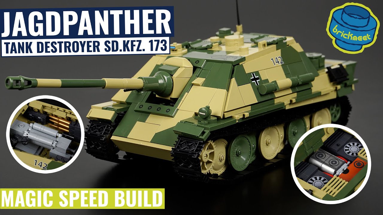 Great Jagdpanther Sd.Kfz. 173 - Full Interior - COBI 2574 (Speed Build Review)