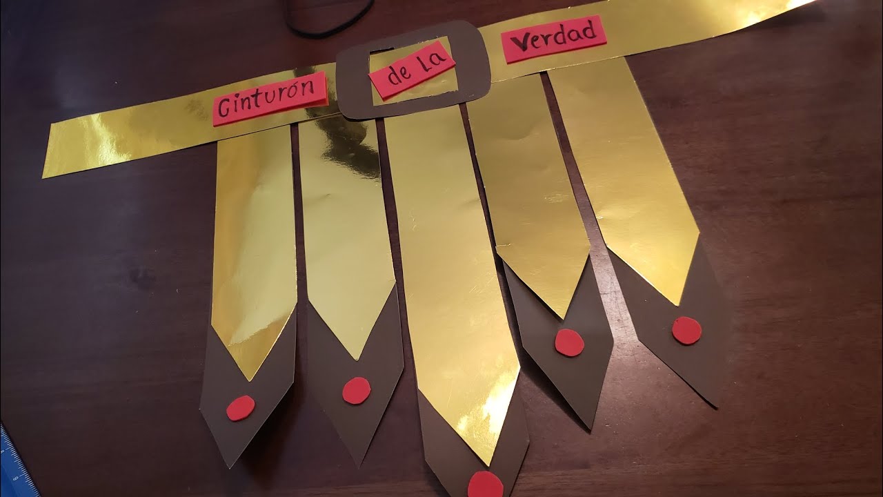 Cinturón de la verdad,  Manualidades .