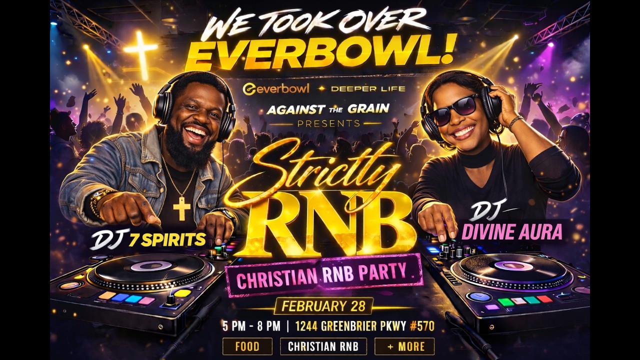 DJ Seven Spirits & DJ Divine Aura // 2 Live Gospel DJs at Against The Grain's Strictly Christian R&B