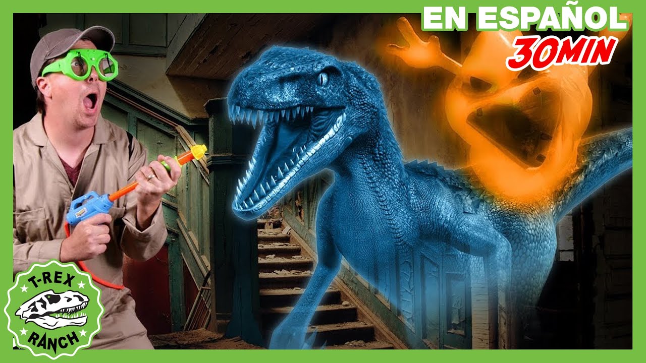 ¡Fantasma dinosaurio en el hotel embrujado! | 30 min de videos de dinosaurios para niños