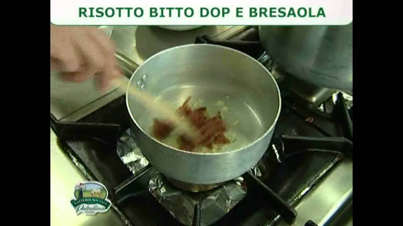RISOTTO BITTO  DOP E BRESAOLA DELLA VALTELLINA