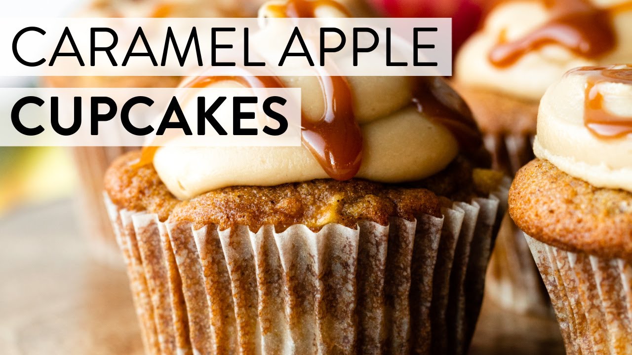 Apple Cupcakes with Salted Caramel Frosting | Sally's Baking
