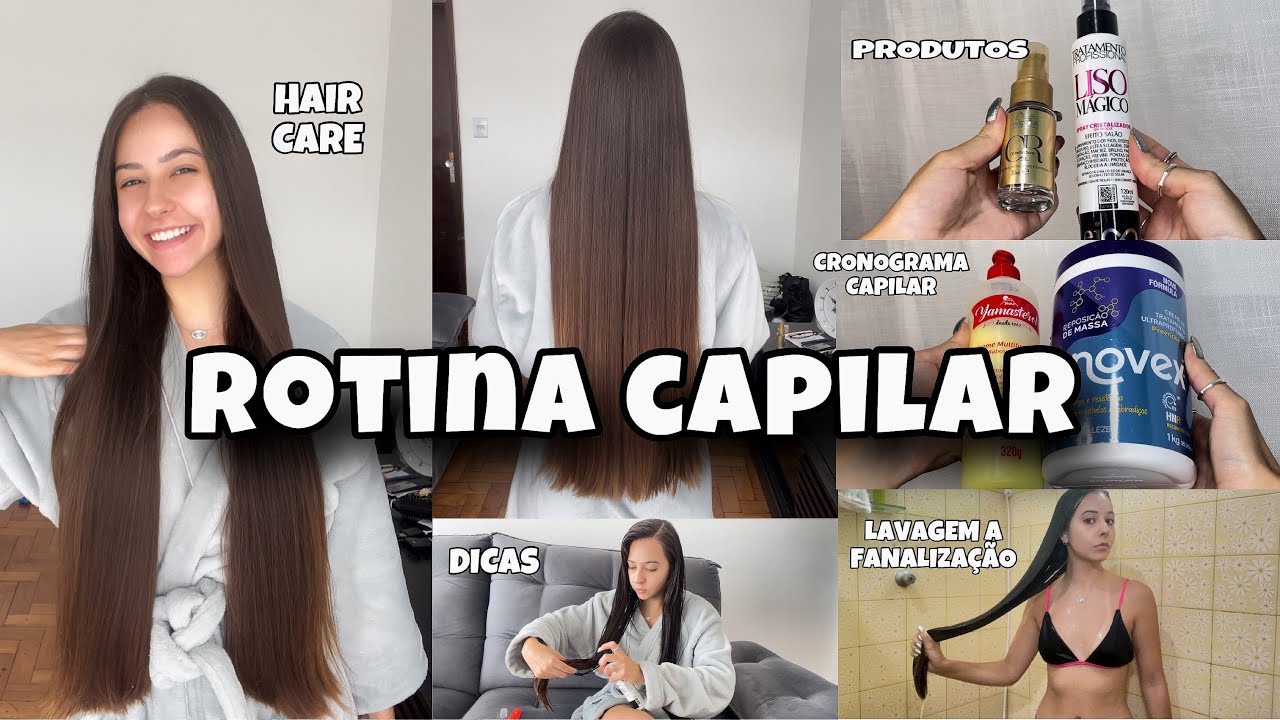 MINHA ROTINA CAPILAR PARA CRESCER O CABELO - etapa reconstrução| pré poo, cronograma capilar…