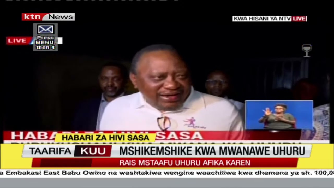 Leave my mother, children alone. Come for me!- Uhuru Kenyatta dares government after son's home raid