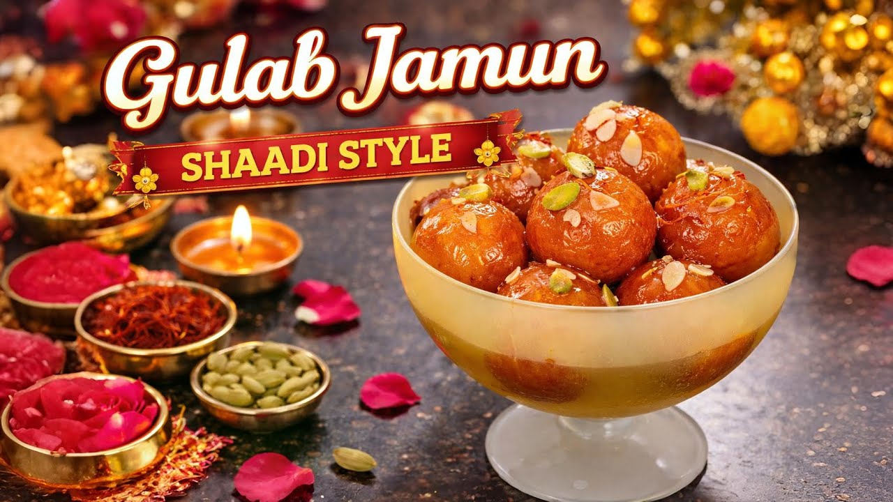 Shaadi Style Gulab Jamun Recipe | Soft, Juicy & Perfect Gulab Jamun!