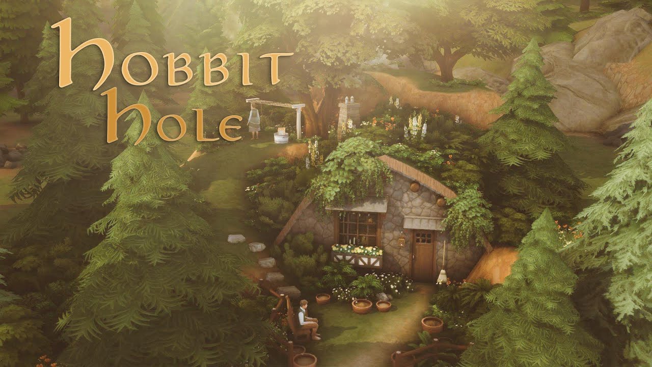 Hobbit hole 🌲🌻|| The Sims 4 || Speedbuild with Ambience Sounds