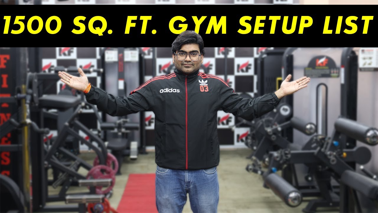1500 sqft Gym Equipment Setup List