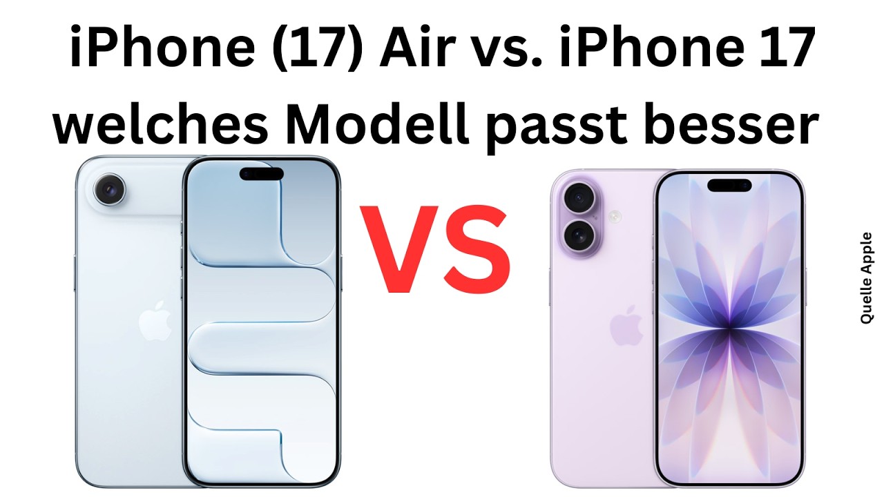 iPhone 17 Air vs  iPhone 17 – welches Modell passt besser zu dir?
