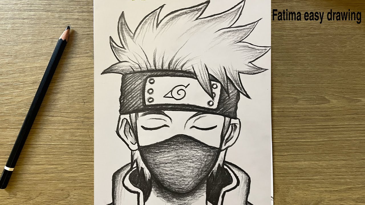 Easy Kakashi Drawing Step By Step | How to Draw Kakashi Hatake | Step by Step for Beginners