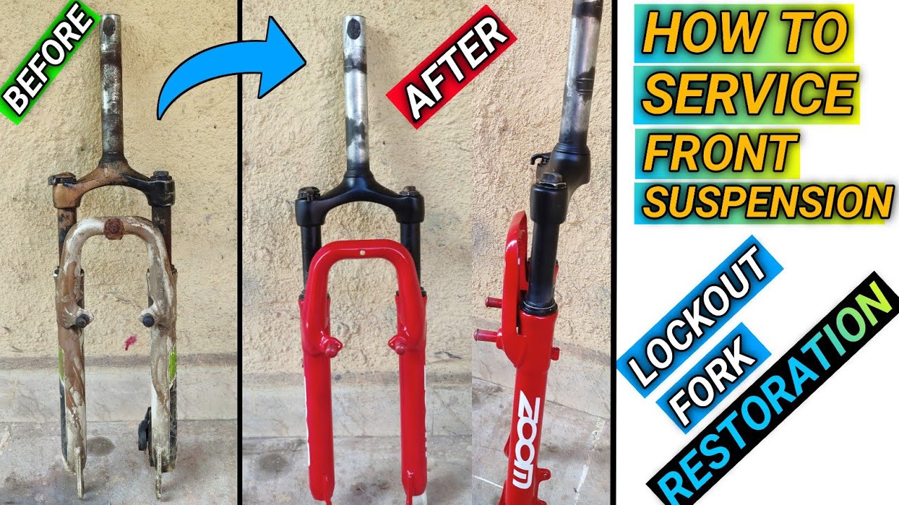 How To Service Front Suspension | Lockout Fork Restoration | Mtb zoom Shockup