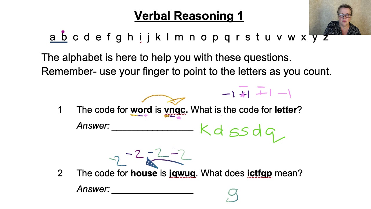 11+ Verbal Reasoning, Scholar's Course Book 6 VR Codes Q1 - 3