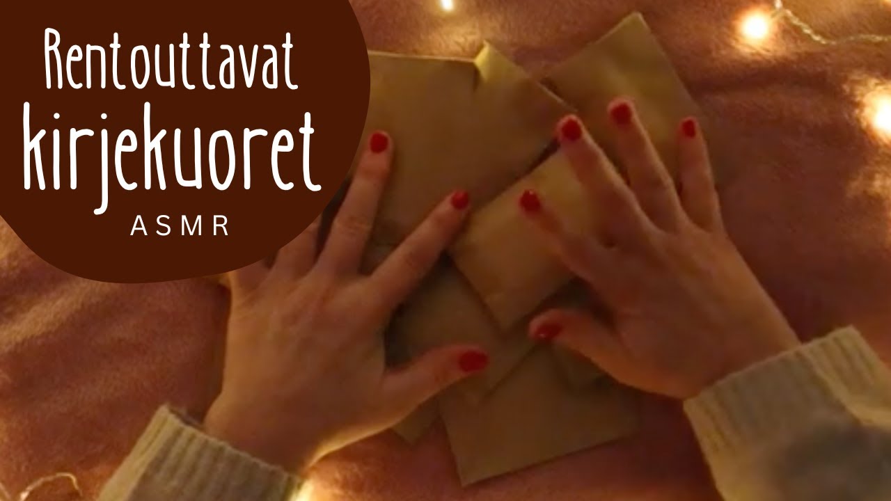 ASMR SUOMI😴Nukuttavat kirjekuoret - 12 tärkeää asiaa - Lo-Fi