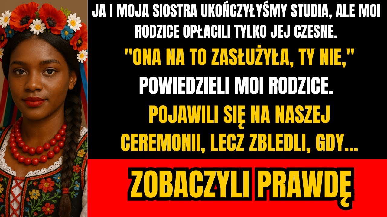 Rodzina zapłaciła za studia mojej siostry i mnie zignorowała — na ceremonii wszystko się odwróciło
