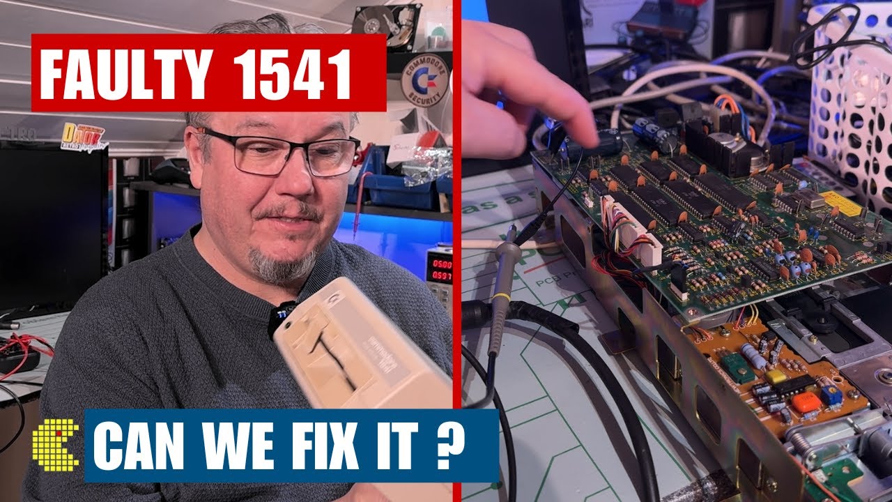 Another FAULTY Commodore 1541 floppy drive needs repair - Did not go well :-(