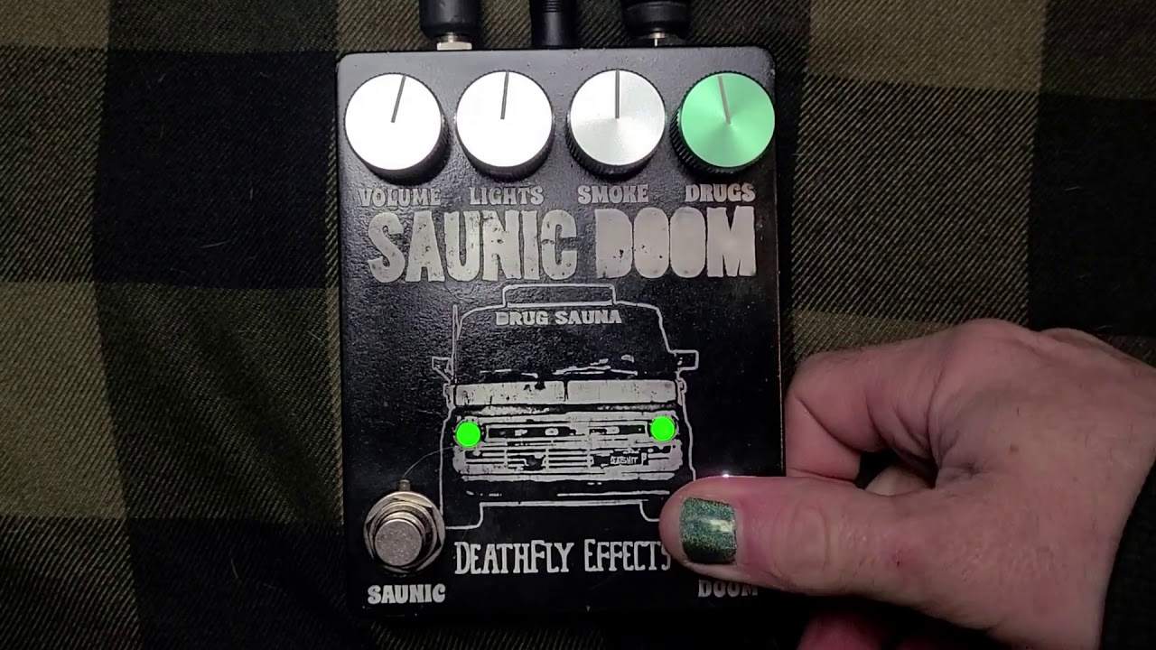 SAUNIC DOOM Fuzz Pedal by Deathfly Effects