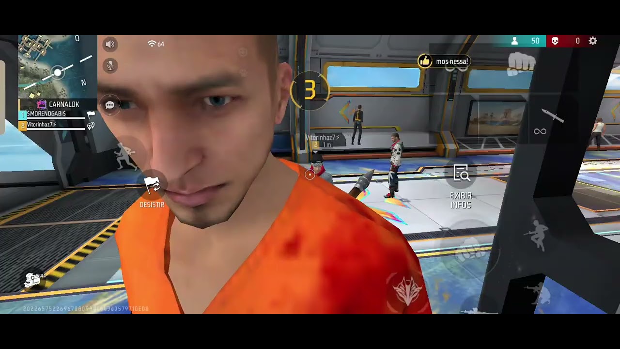 JOGANDO FREE FIRE COM MINHA PRIMA