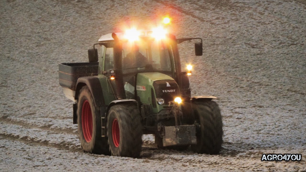 Mroźny Poranek  w Świętokrzyskim Nawozy 2016 [GoPro4] Fendt 414 Vario & Bogballe M2 Basse JCB 531